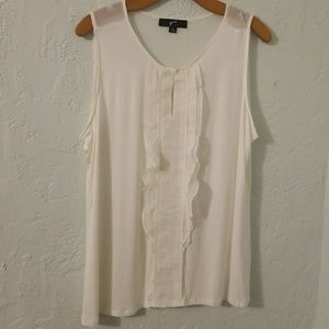 GNW sz XL Ivory sleeveless career top plus size